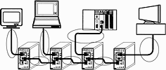 Figure 1. Because switches break the network into multiple collision domains, the physical size of the network is virtually unlimited